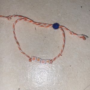 “BRUH” handmade pony bead bracelet